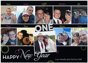 Ten Best Memories New Year's Card